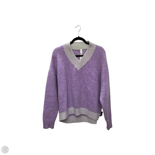 Athletic Sweatshirt Crewneck By Lululemon In Purple, Size: S