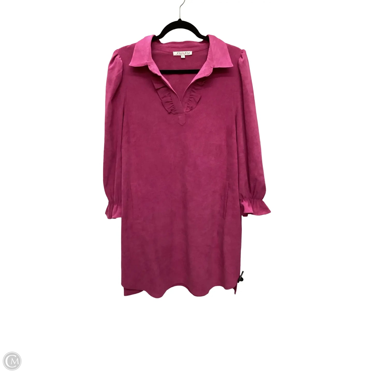 Dress Casual Short By Joy Joy In Purple, Size: L