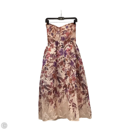 Dress Party Midi By Clothes Mentor In Floral Print, Size: M