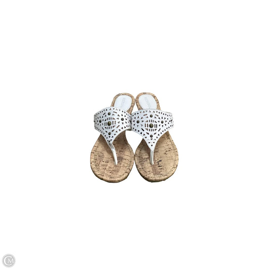 Sandals Flats By Merona In White, Size: 7.5