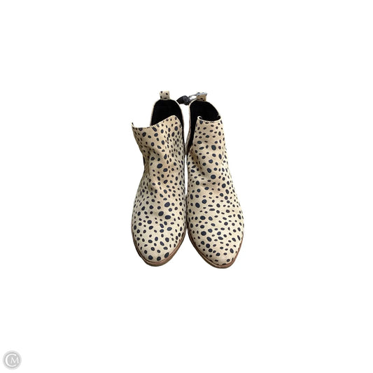 Boots Ankle Heels By Dolce Vita In Animal Print, Size: 7.5