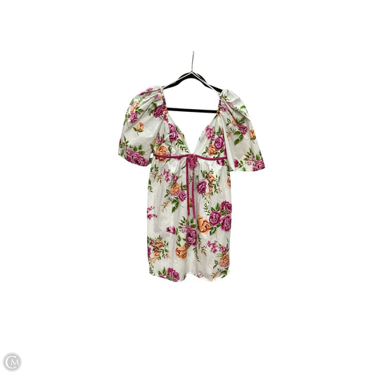 Dress Casual Short By Olivaceous In Floral Print, Size: M