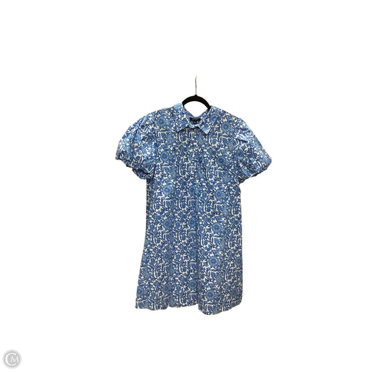 Dress Casual Short By Msk In Blue & White, Size: L