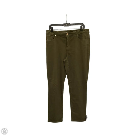 Jeans Skinny By Chicos In Green, Size: M