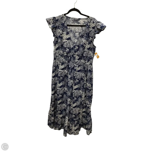 Dress Casual Maxi By Vineyard Vines In Navy, Size: Xl