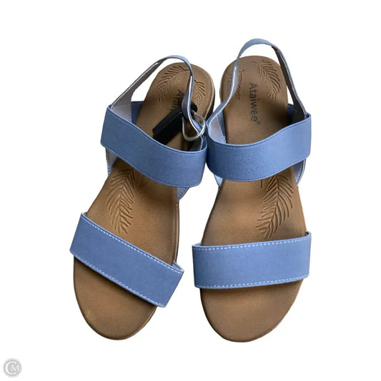 Sandals Flats By ATAIWEE In Blue, Size: 6.5