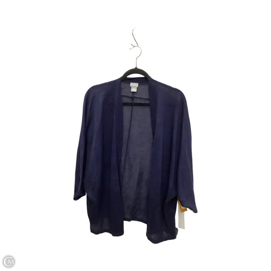 Cardigan By Chicos In Navy, Size: Xl