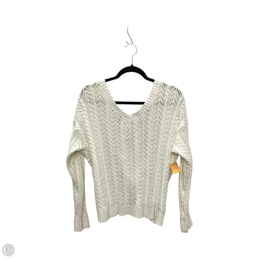 Sweater By Jun & Ivy In Cream, Size: L