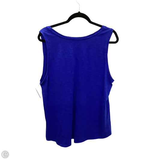 Top Sleeveless Basic By Chicos In Blue, Size: Xl