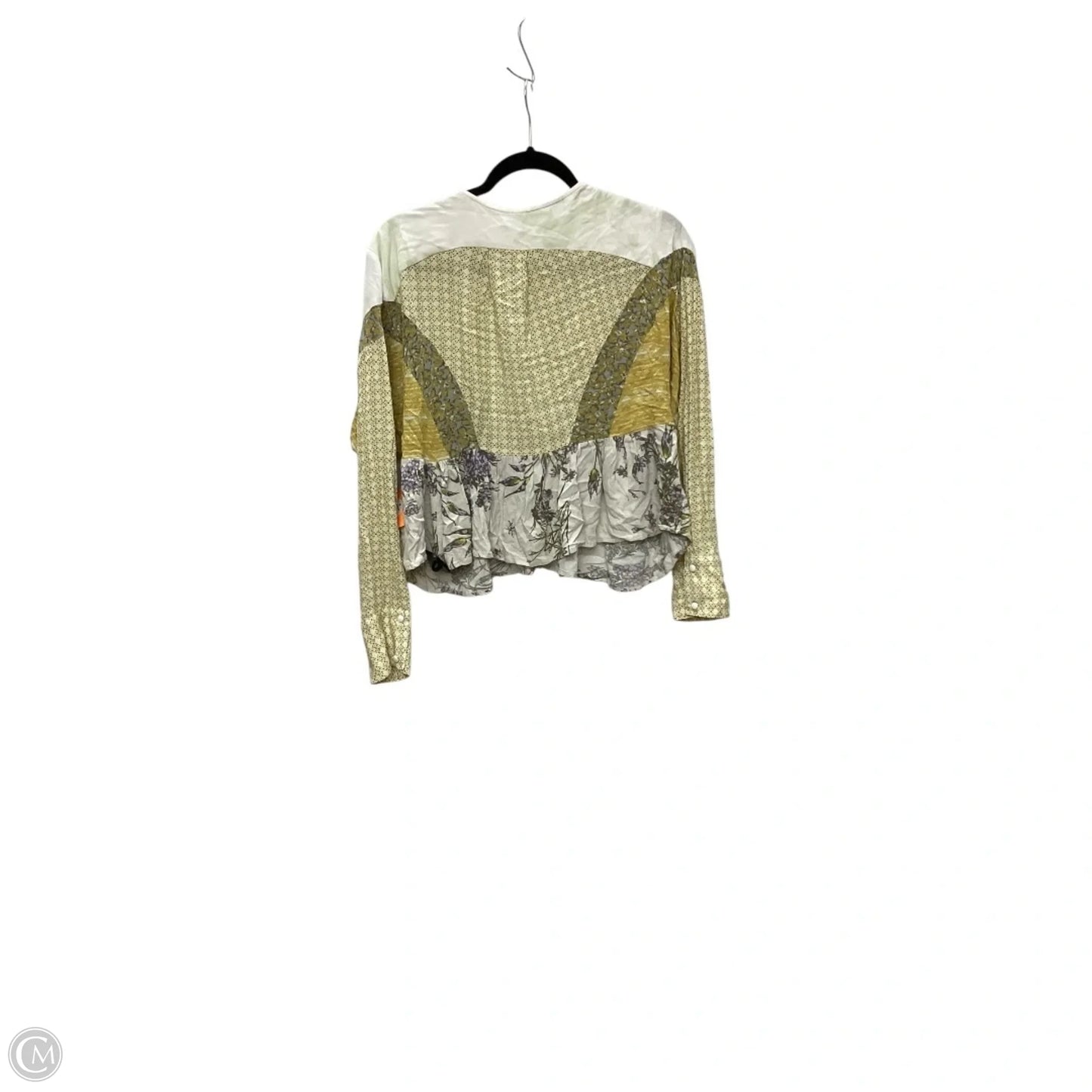 Top Long Sleeve By Free People In Yellow, Size: S