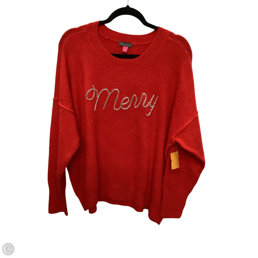 Sweater By Vince Camuto In Red, Size: L