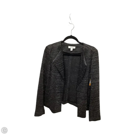 Cardigan By Nine West In Black & Silver, Size: M