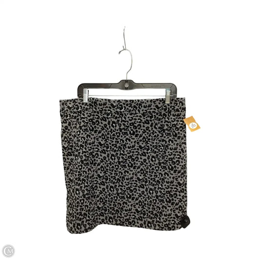 Skirt Mini & Short By Loft In Animal Print, Size: 14p
