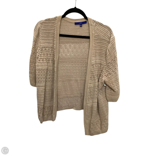 Cardigan By Apt 9 In Tan, Size: Xl