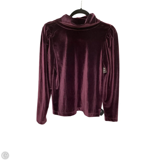 Blouse Long Sleeve By Loft In Purple, Size: Xs