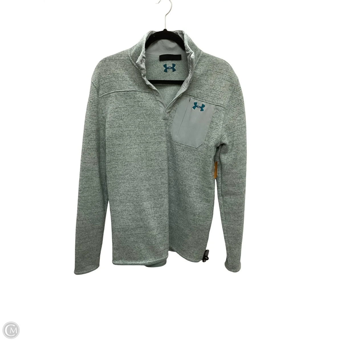 Athletic Jacket By Under Armour In Green, Size: M