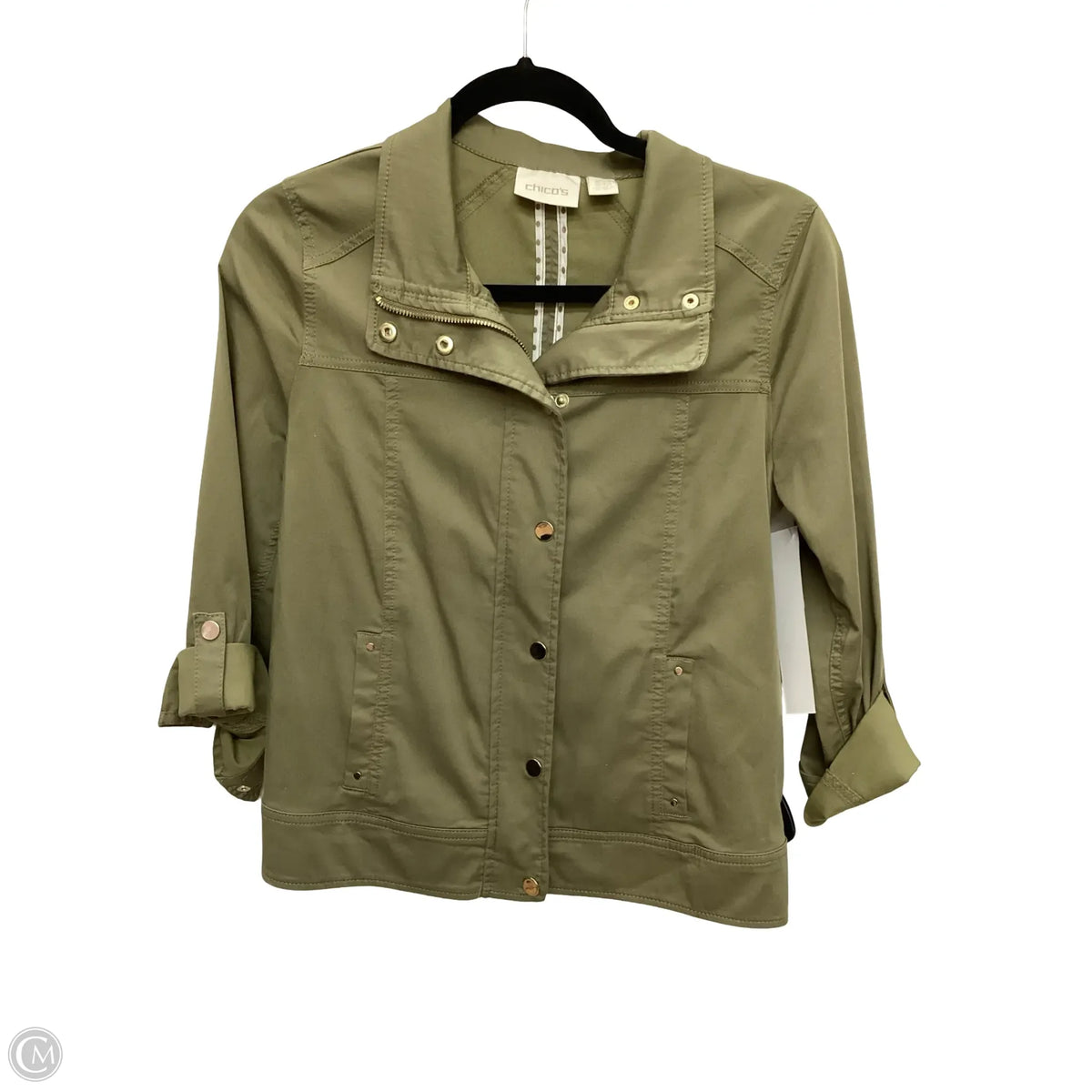 Jacket Other By Chicos In Green, Size: 0