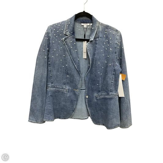 Jacket Denim By Chicos In Blue Denim, Size: M