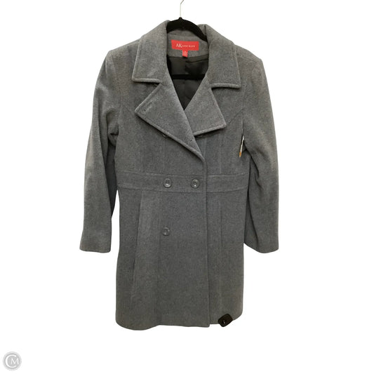 Coat Peacoat By Anne Klein In Grey, Size: M