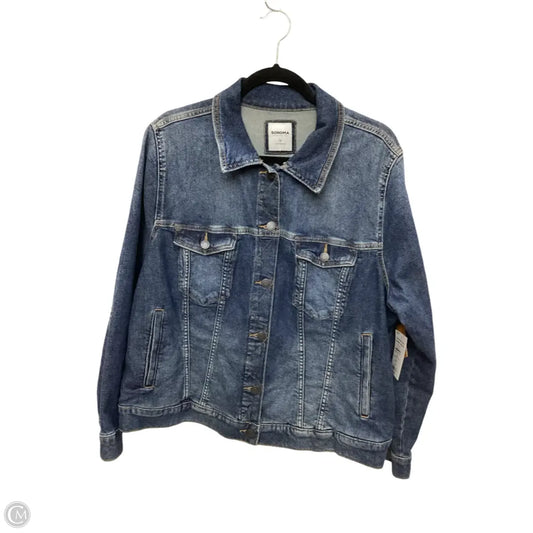 Jacket Denim By Sonoma In Blue Denim, Size: 1x