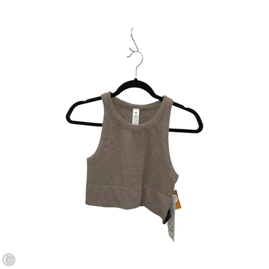 Athletic Tank Top By Alo In Brown, Size: L