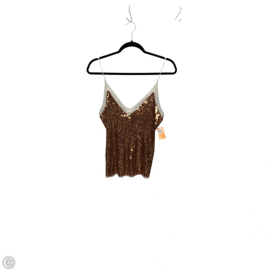 Tank Top By Free People In Gold, Size: S
