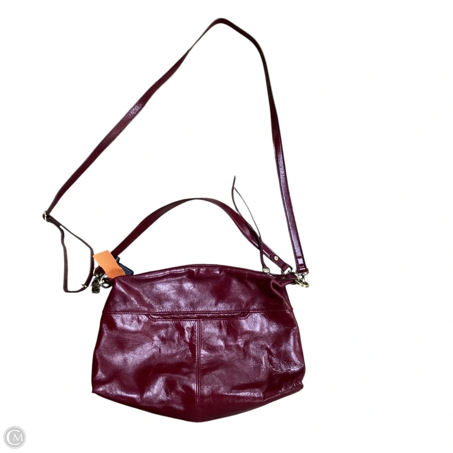 Handbag Leather By Hobo Intl, Size: Medium