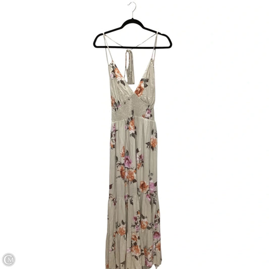 Dress Casual Maxi By Clothes Mentor In Beige, Size: L