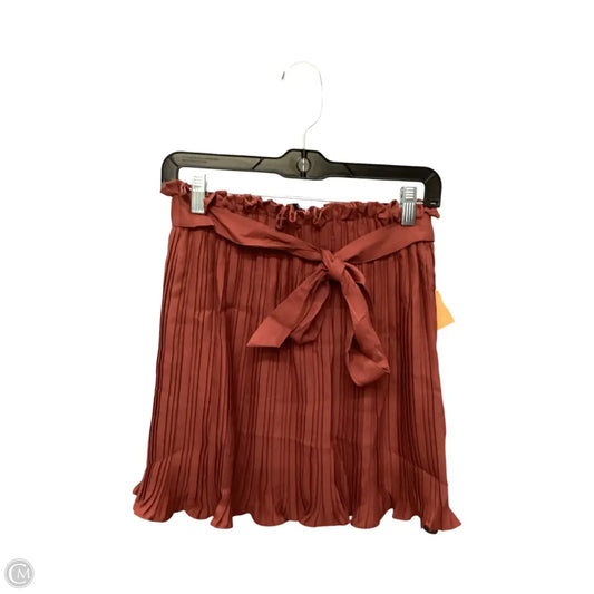 Skirt Mini & Short By Haute Monde In Red, Size: S