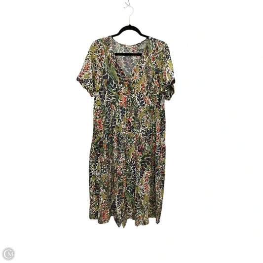 Dress Casual Midi By Jodifl In Green, Size: L