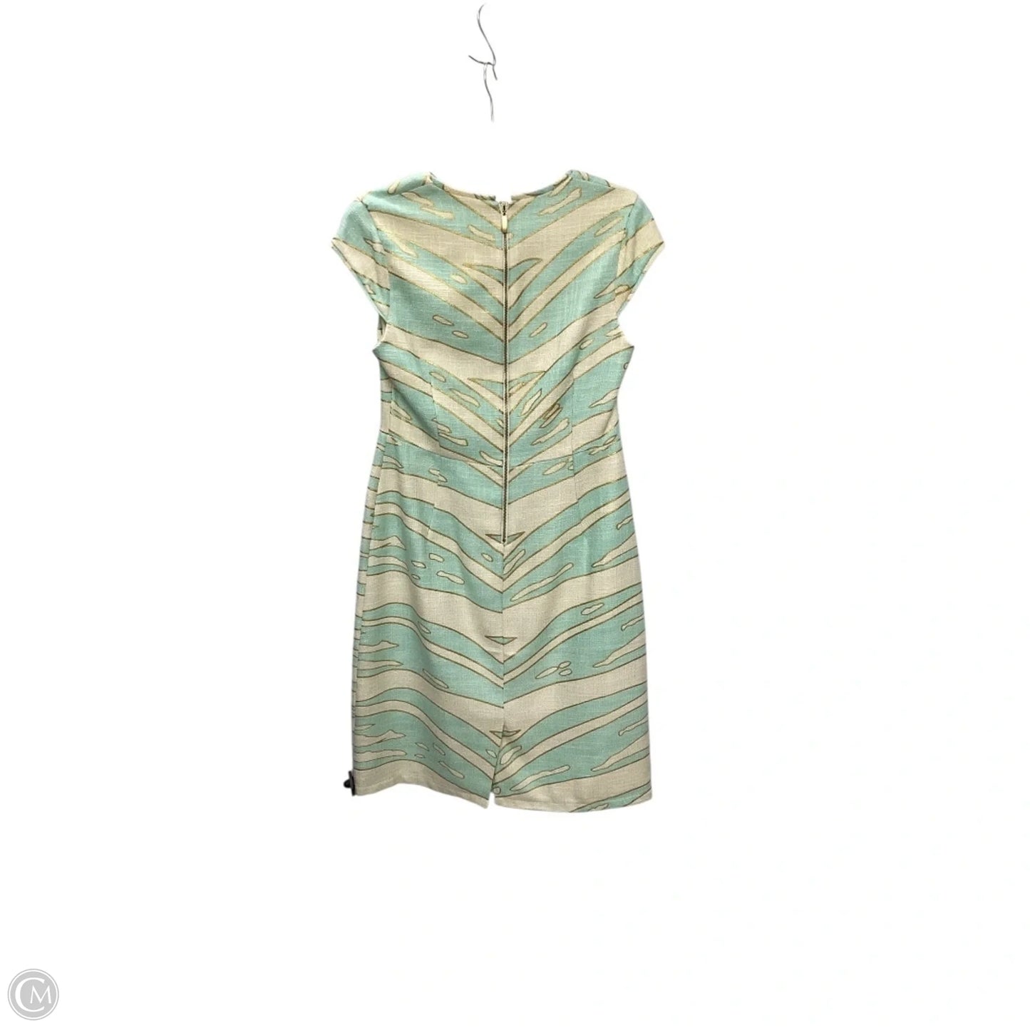 Dress Casual Midi By Julie Brown In Blue & Cream, Size: S