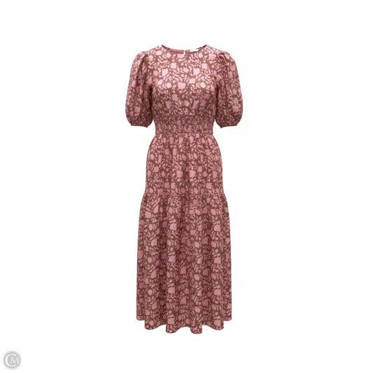 Dress Casual Maxi By Clothes Mentor In Pink & Tan, Size: 2