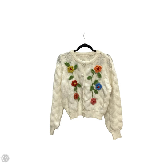 Cardigan By Cider In Cream, Size: M