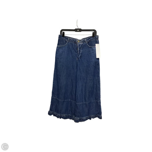 Jeans Wide Leg By Free People In Blue Denim, Size: Sp