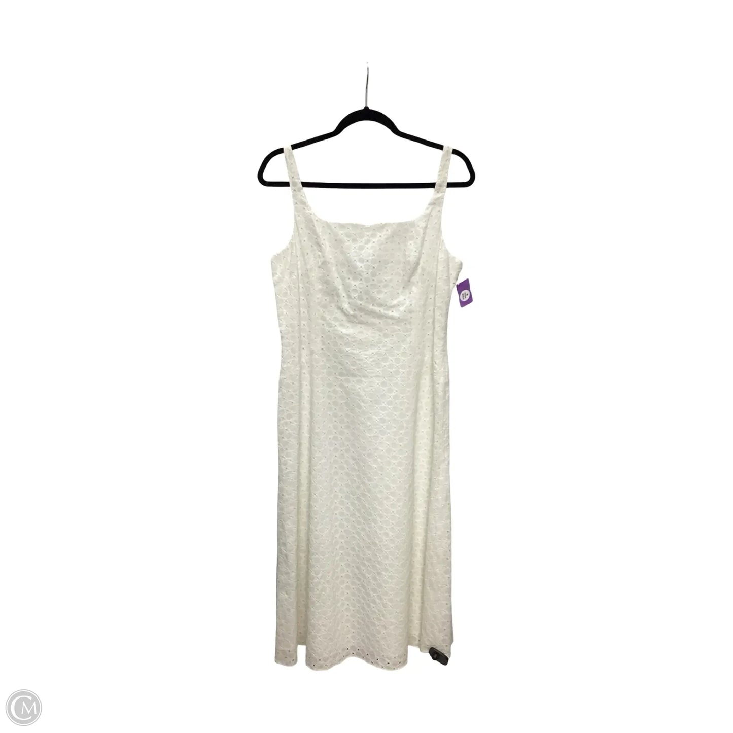 Dress Casual Midi By Nine West In White, Size: 8