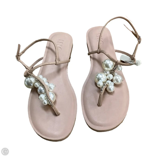 Sandals Flats By Inc In Beige, Size: 8.5