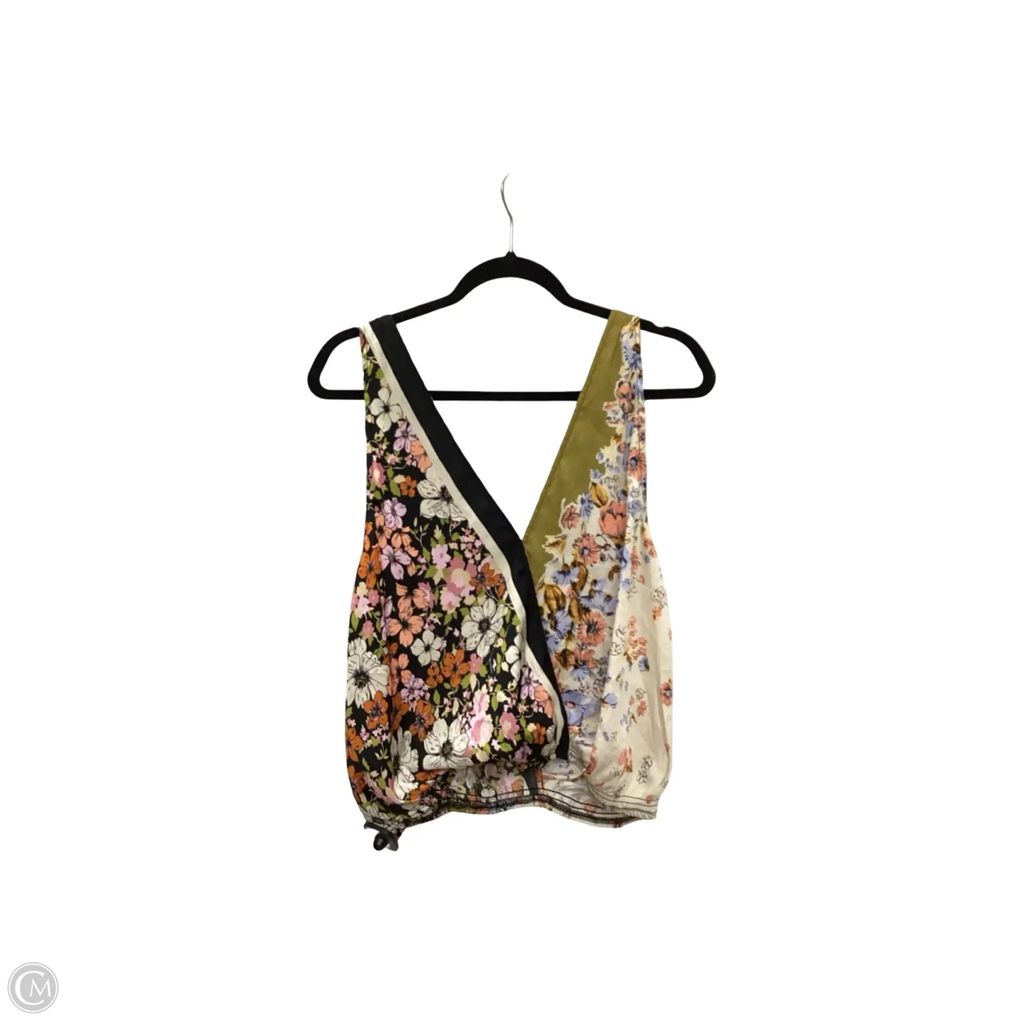 Blouse Sleeveless By Free People In Floral Print, Size: M