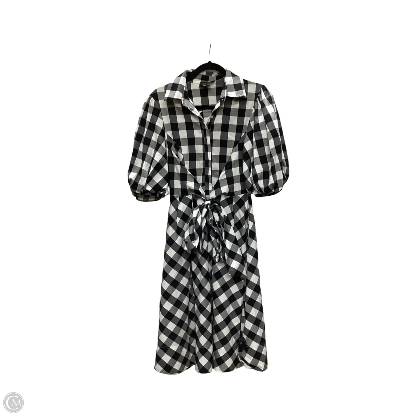Dress Casual Midi By Gracia In Checkered Pattern, Size: S