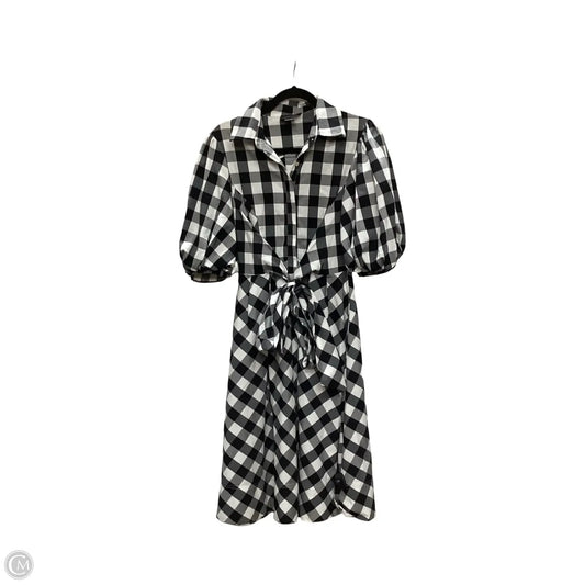 Dress Casual Midi By Gracia In Checkered Pattern, Size: S