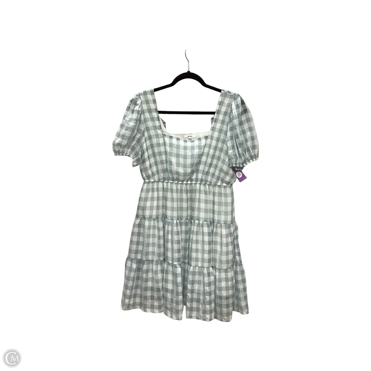 Dress Casual Short By Mine In Checkered Pattern, Size: L