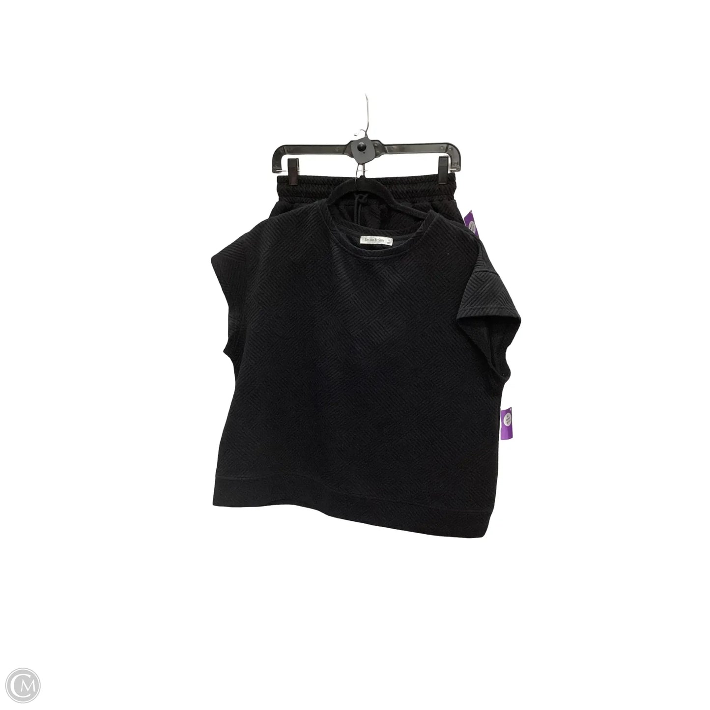 Shorts Set By See And Be Seen In Black, Size: S