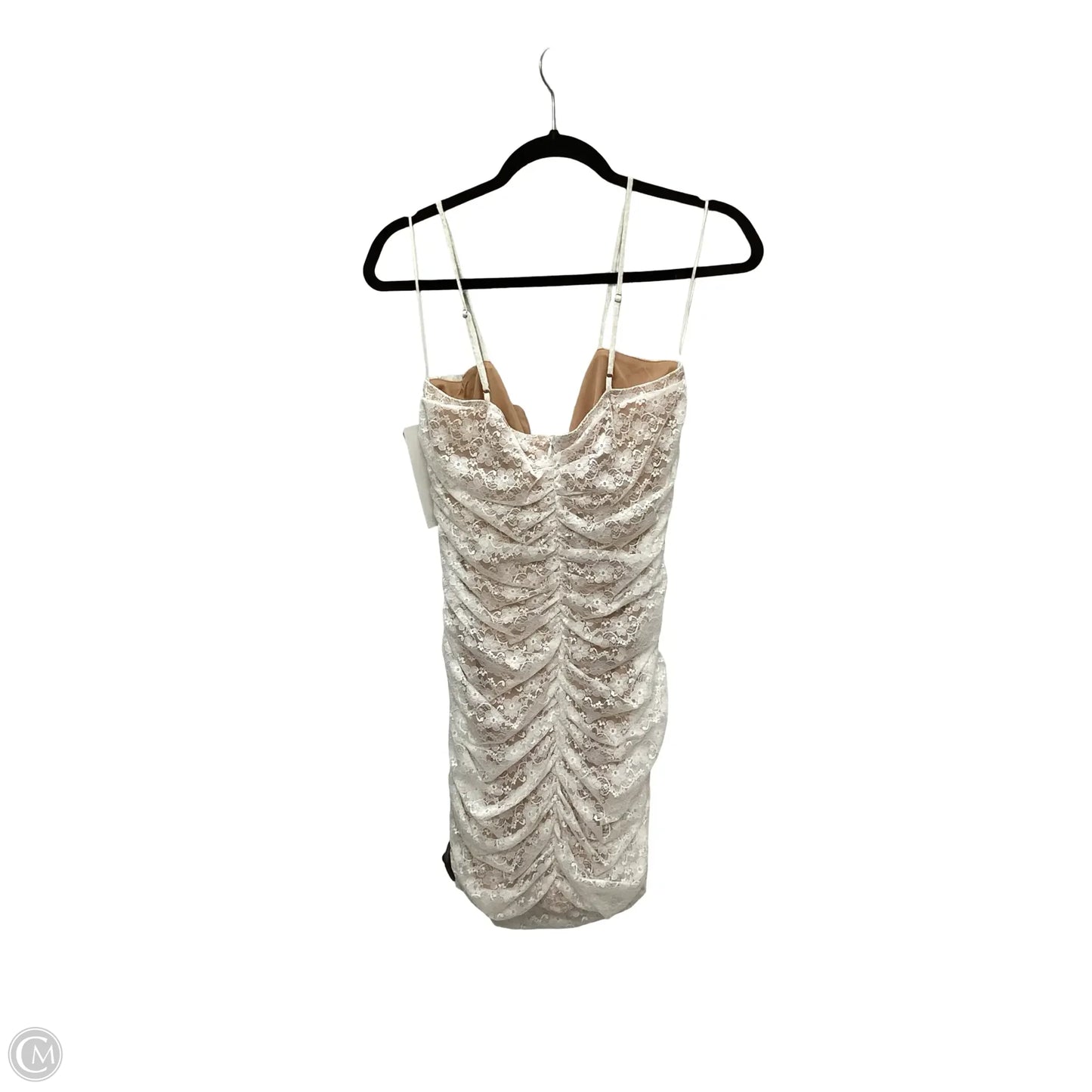 Designer Dress Casual Short By Blue Blush In White, Size: L