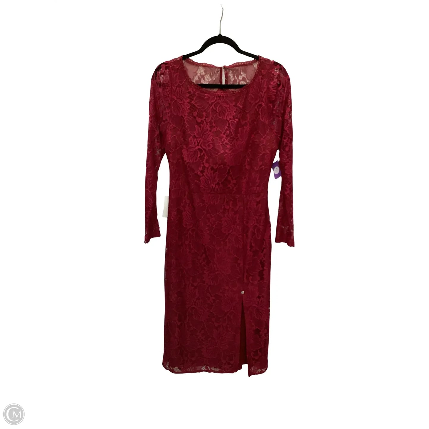 Dress Casual Midi By Clothes Mentor In Red, Size: L
