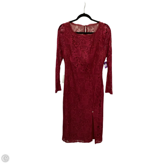 Dress Casual Midi By Clothes Mentor In Red, Size: L