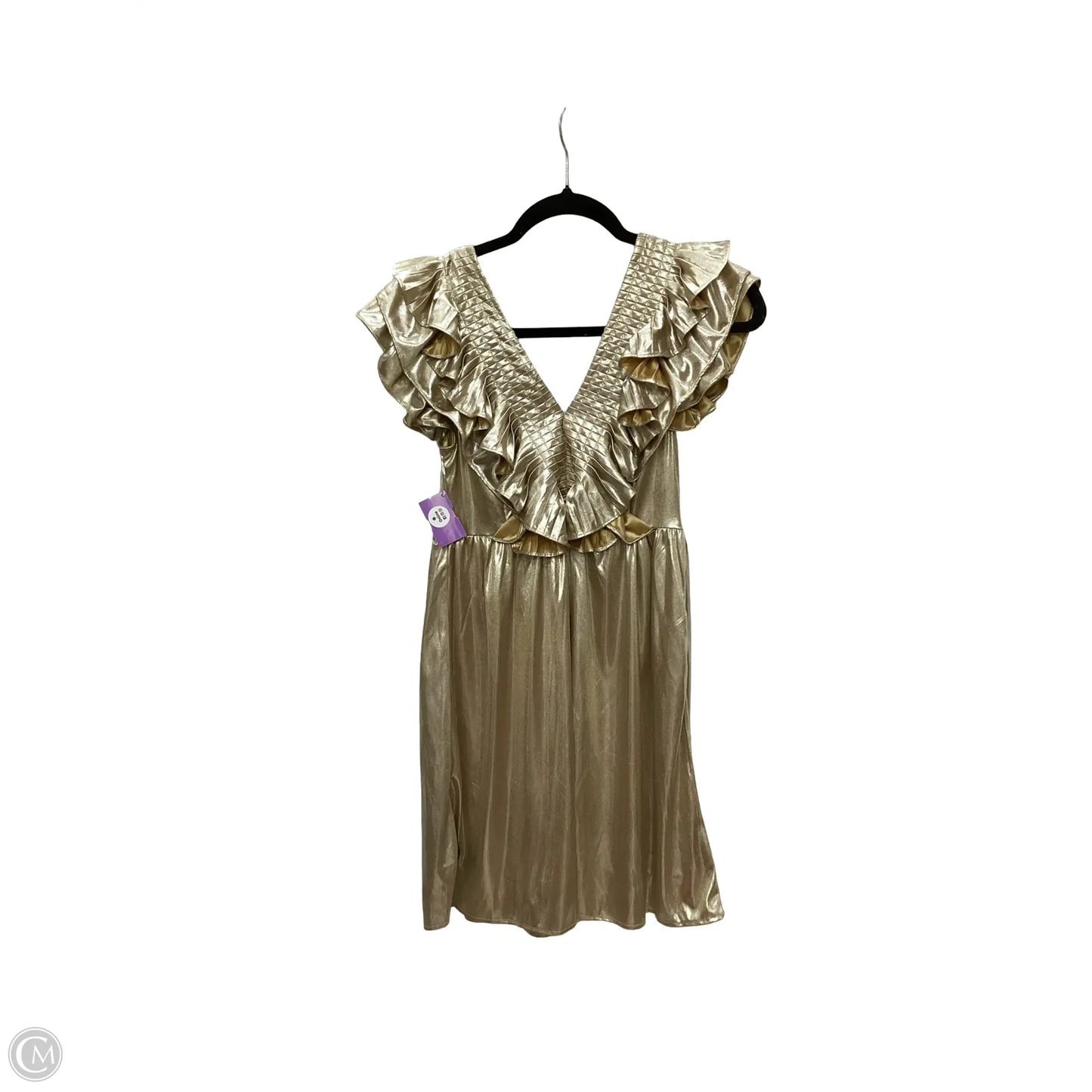 Dress Party Short By Entro In Gold, Size: L