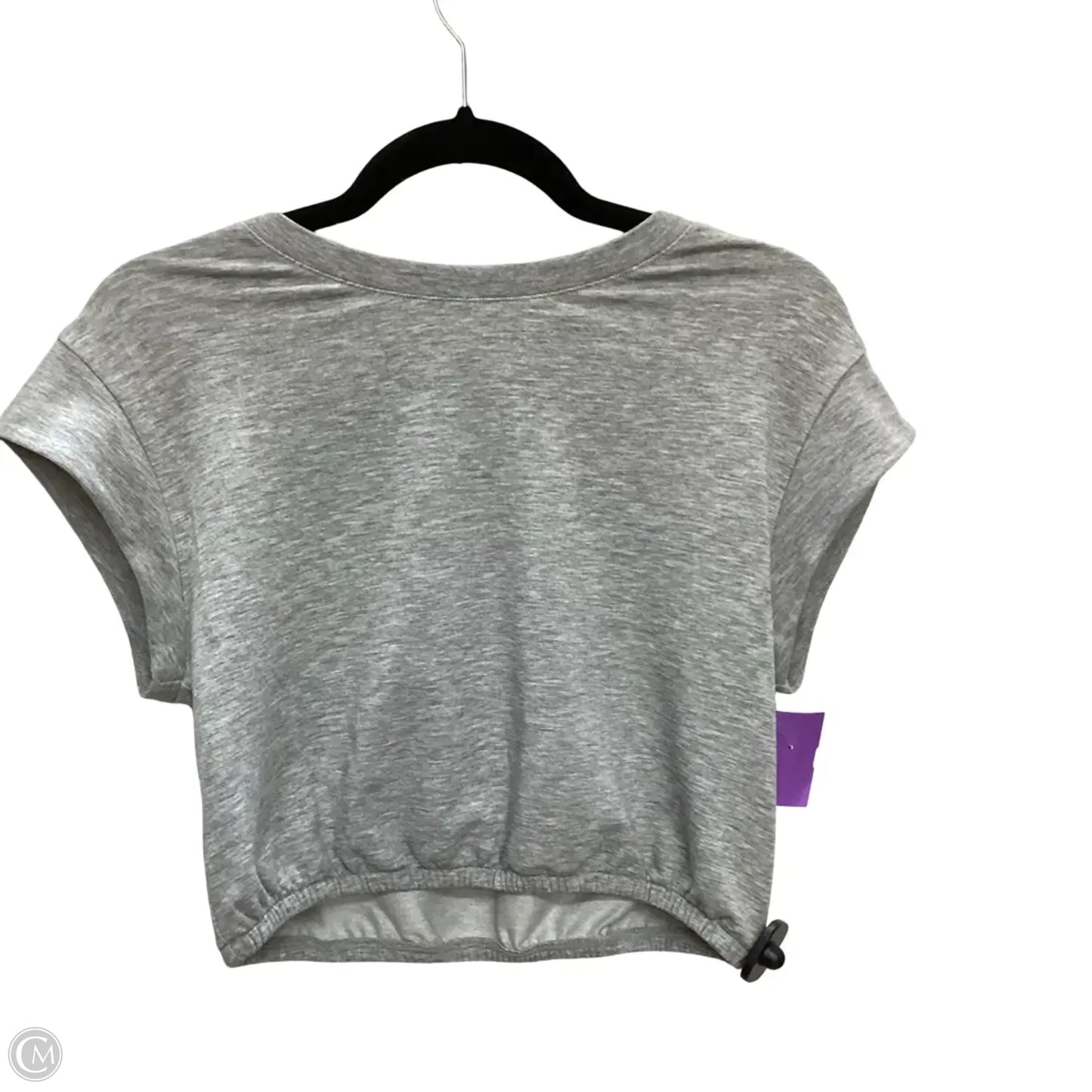 Athletic Top Short Sleeve By Alo In Grey, Size: M