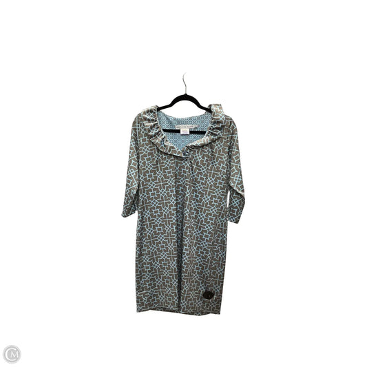 Designer Dress Casual Short By Gretchen Scott In Geometric Pattern, Size: Xl