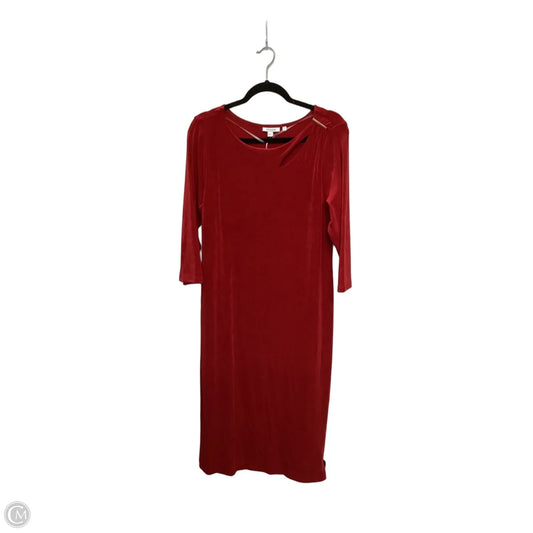 Dress Party Long By Chicos In Red, Size: L