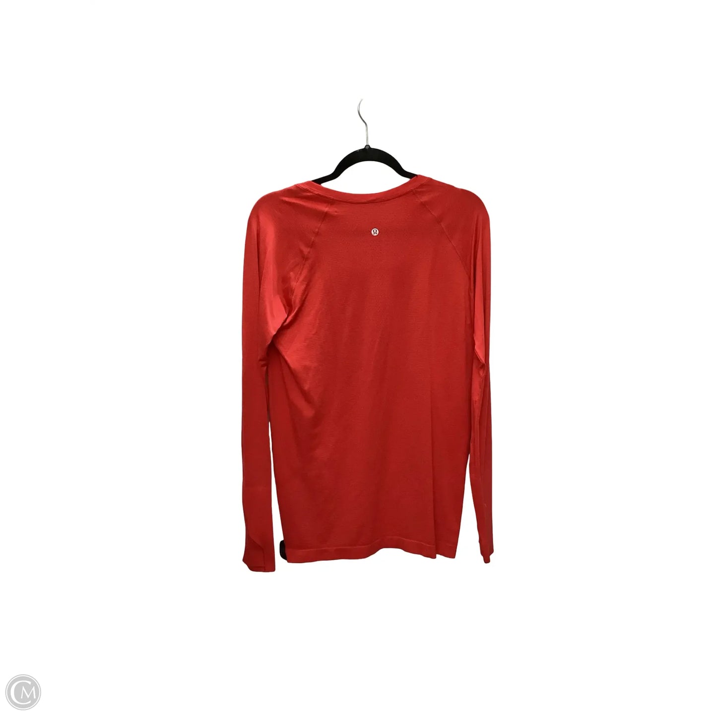 Athletic Top Long Sleeve Collar By Lululemon In Red, Size: 10