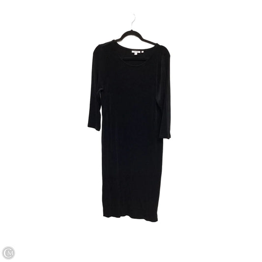 Dress Casual Maxi By Chicos In Black, Size: L